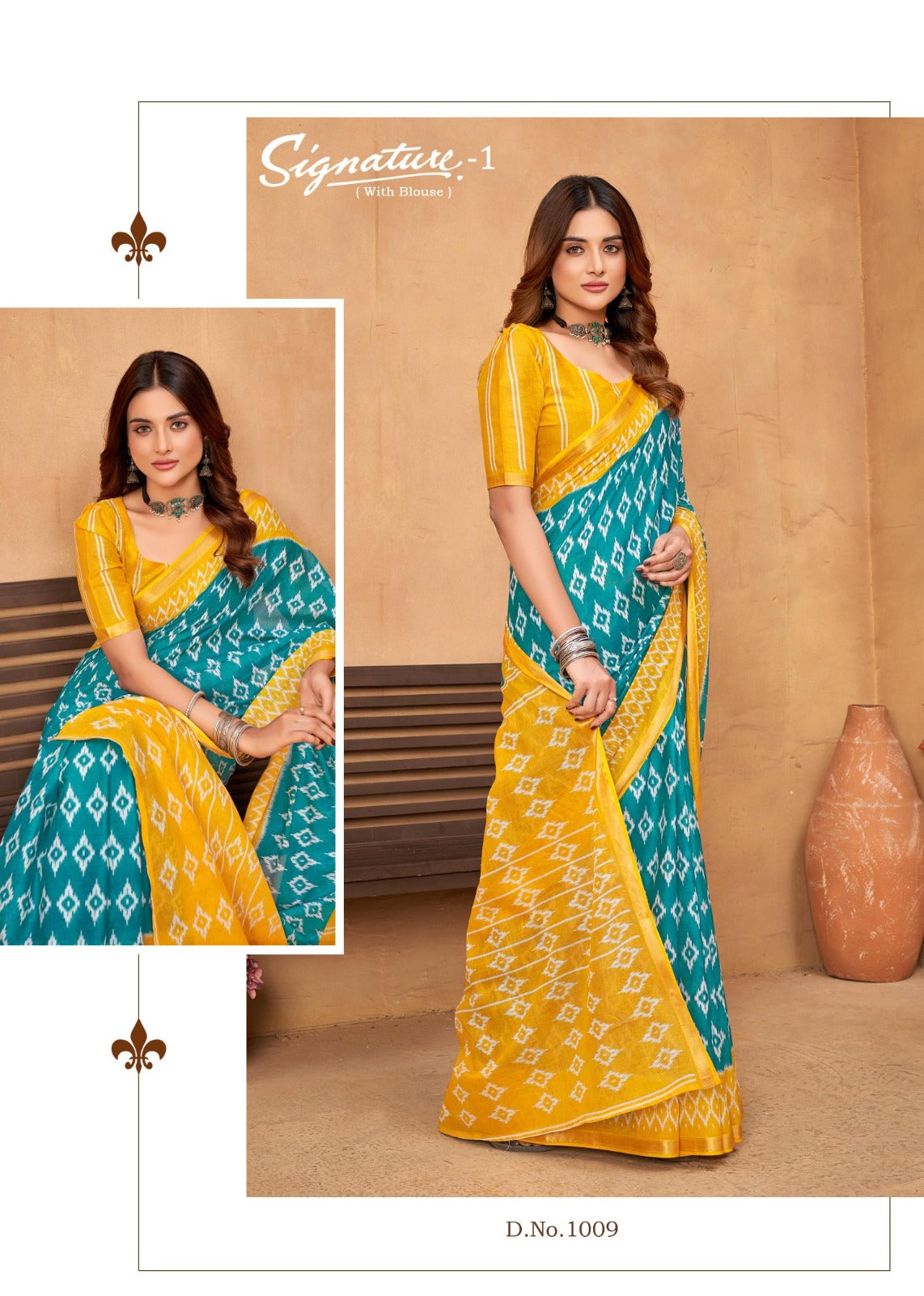 Signature Vol 1 Lakhani Cotton Sarees Manufacturer Ahmedabad
