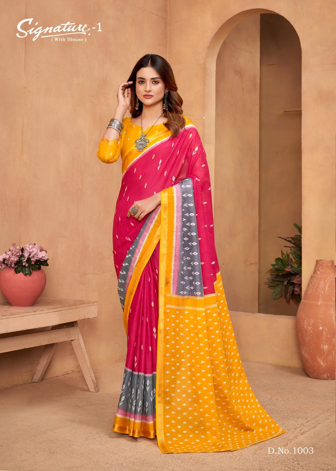 Signature Vol 1 Lakhani Cotton Sarees Manufacturer Ahmedabad