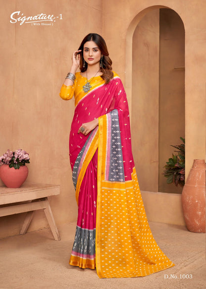 Signature Vol 1 Lakhani Cotton Sarees Manufacturer Ahmedabad