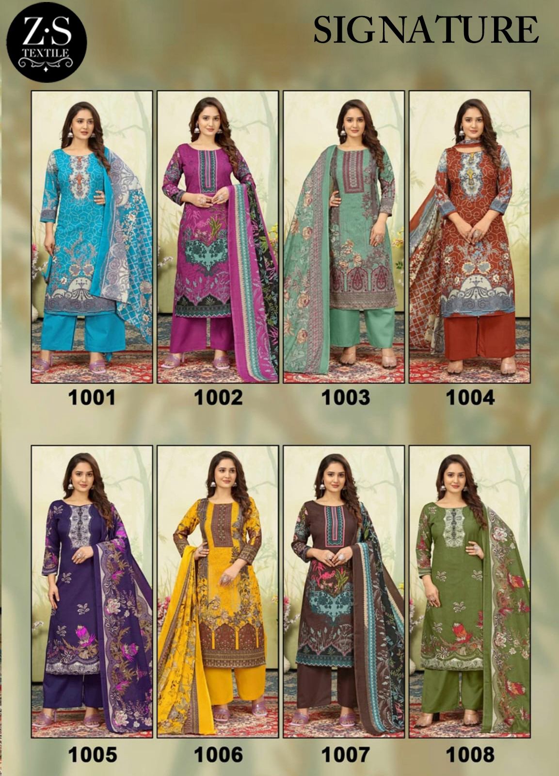 Signature Vol 1 Z S Textiles Cotton Karachi Salwar Suits Manufacturer Gujarat