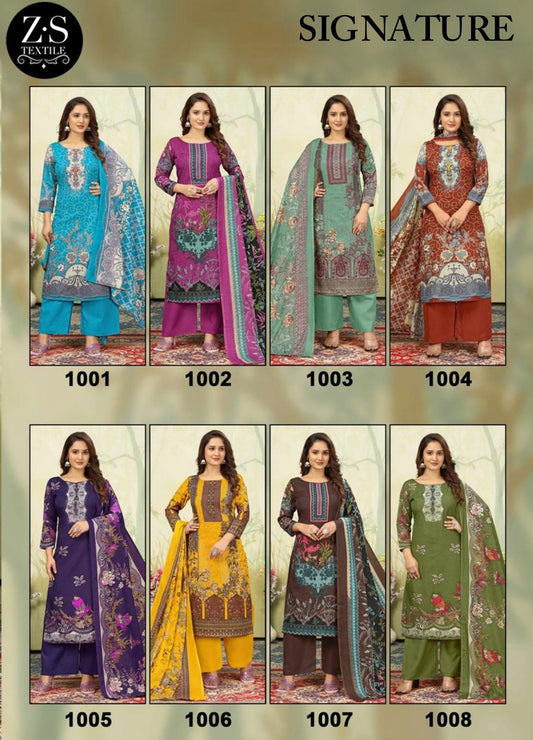 Signature Vol 1 Z S Textiles Cotton Karachi Salwar Suits Manufacturer Gujarat