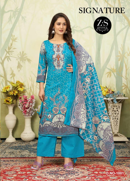Signature Vol 1 Z S Textiles Cotton Karachi Salwar Suits Manufacturer Gujarat
