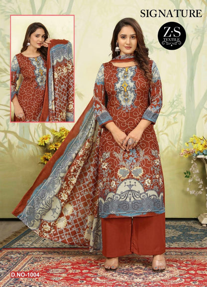 Signature Vol 1 Z S Textiles Cotton Karachi Salwar Suits Manufacturer Gujarat