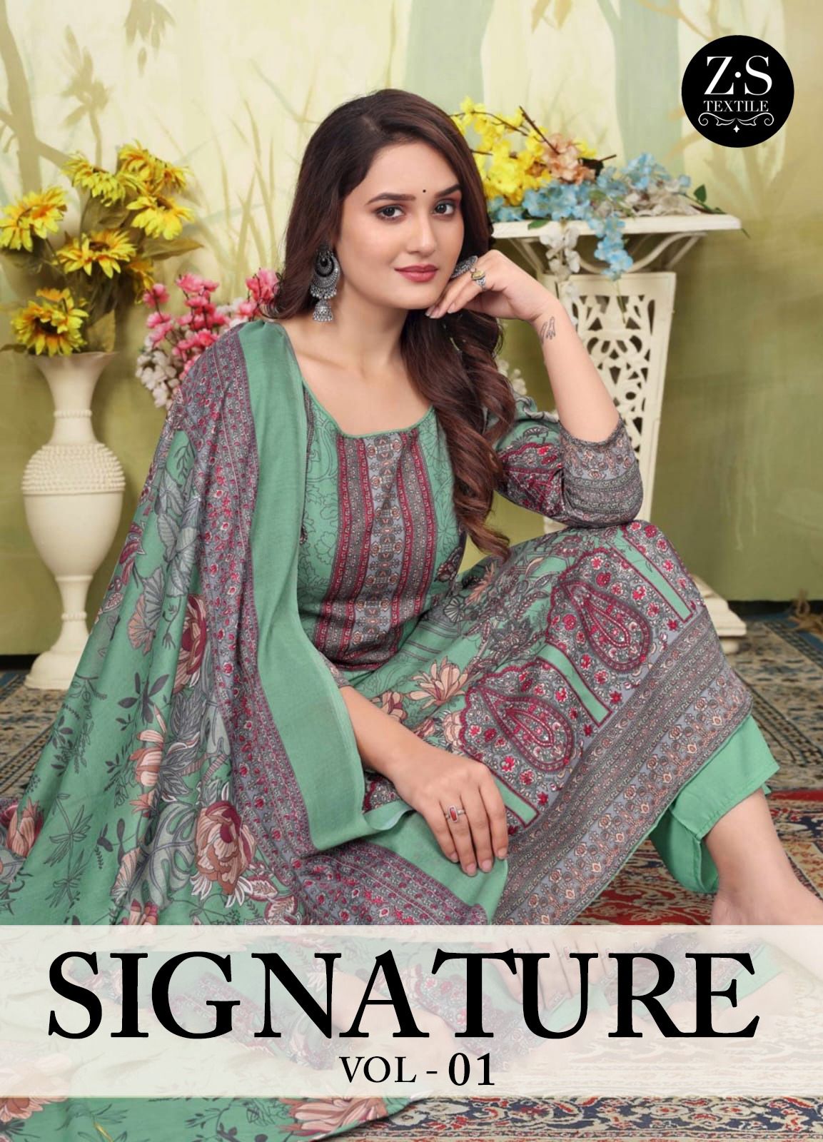 Signature Vol 1 Z S Textiles Cotton Karachi Salwar Suits Manufacturer Gujarat