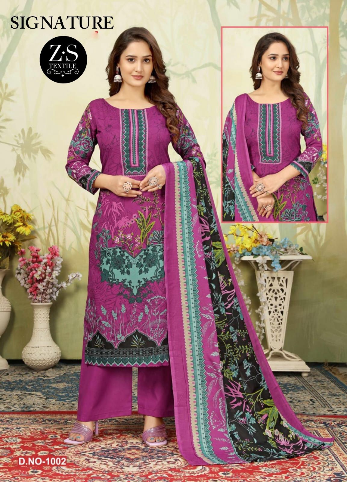 Signature Vol 1 Z S Textiles Cotton Karachi Salwar Suits Manufacturer Gujarat