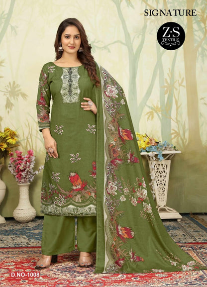 Signature Vol 1 Z S Textiles Cotton Karachi Salwar Suits Manufacturer Gujarat