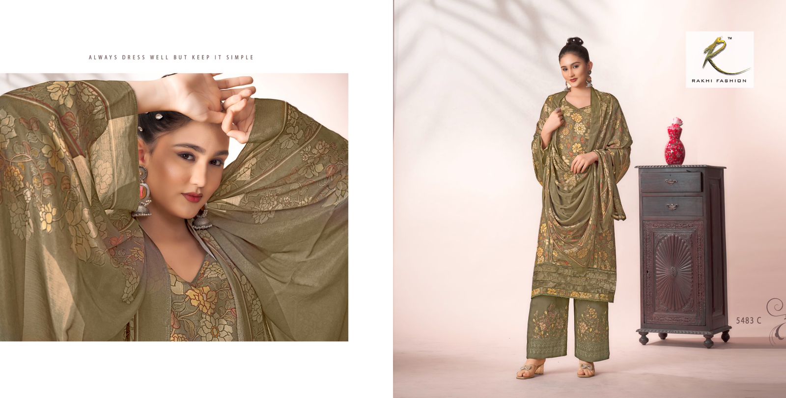 Signature Winter Rakhi Fashion Pashmina Suits Exporter Ahmedabad