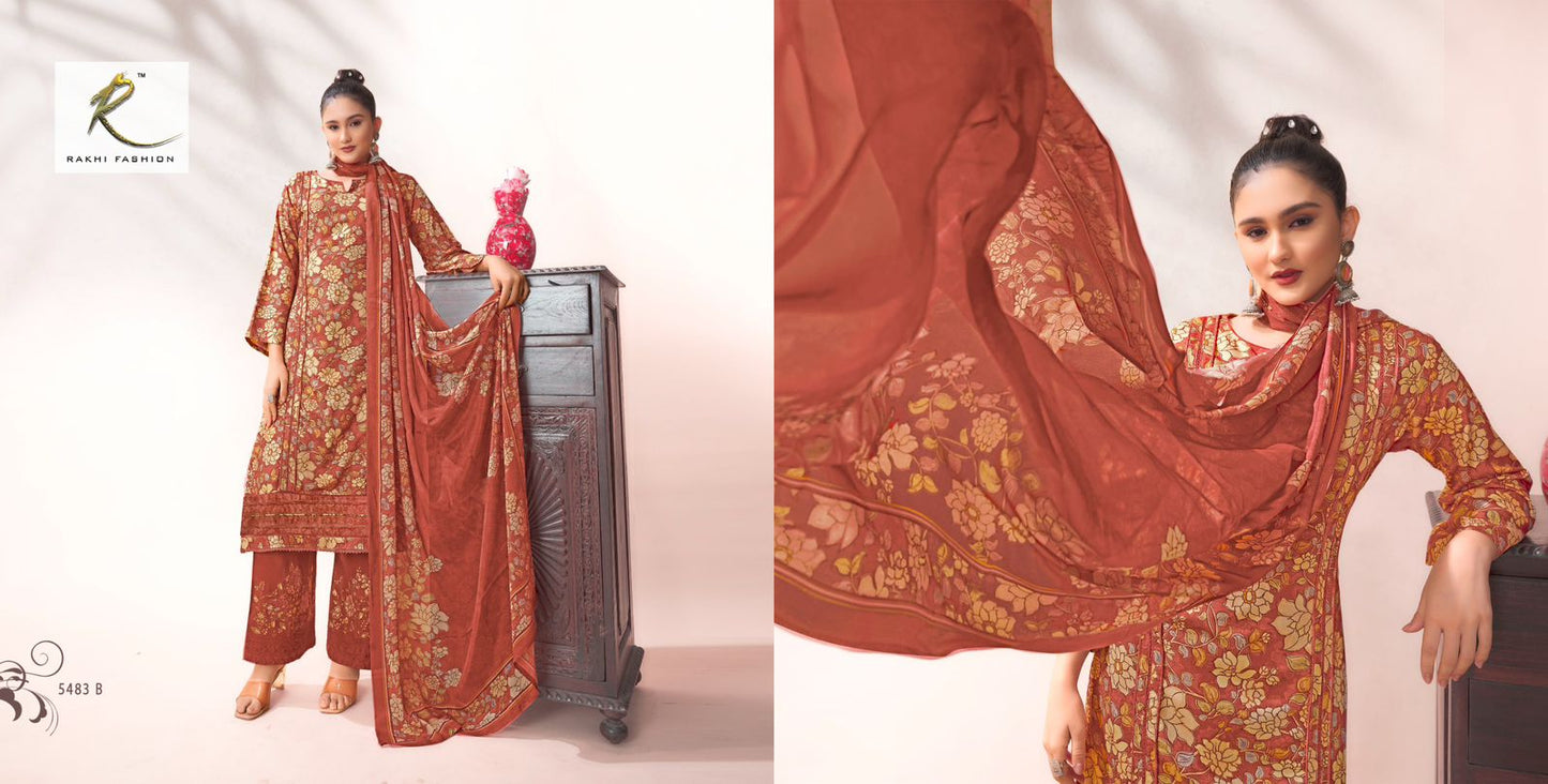 Signature Winter Rakhi Fashion Pashmina Suits Exporter Ahmedabad