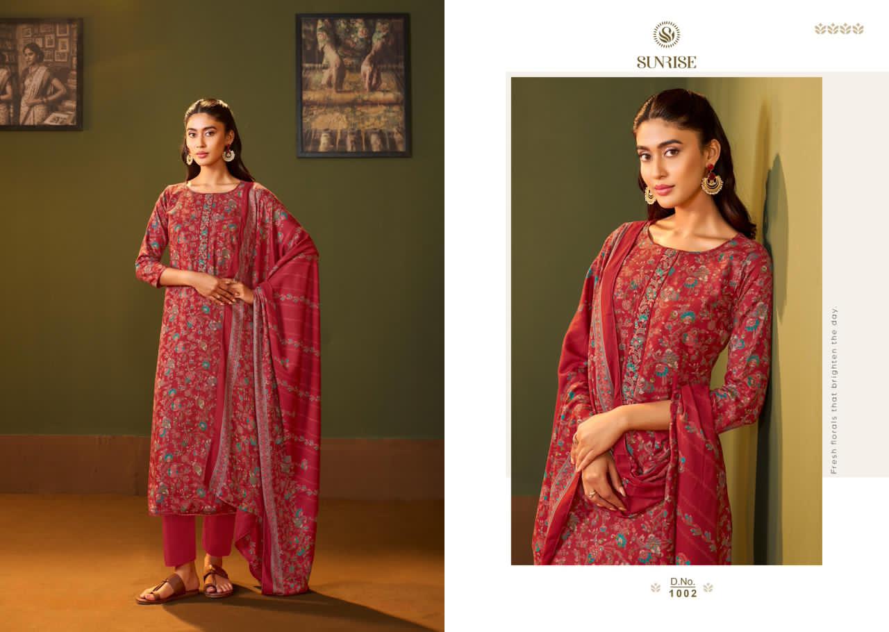 Signora Winter Sunrise Viscose Pashmina Suits Supplier India