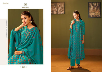 Signora Winter Sunrise Viscose Pashmina Suits Supplier India