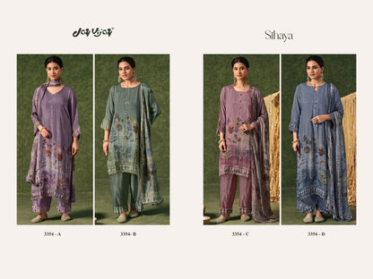 Sihaya 3354 Jay Vijay Chinon Plazzo Style Suits Supplier Gujarat