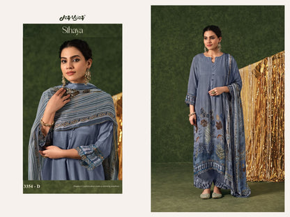 Sihaya 3354 Jay Vijay Chinon Plazzo Style Suits Supplier Gujarat