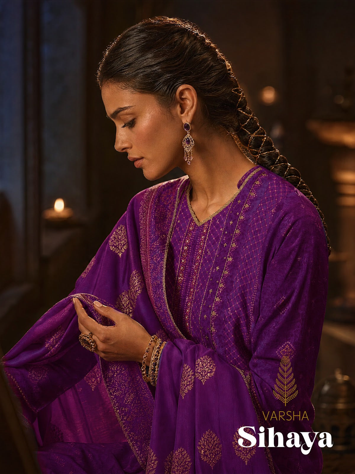 Sihaya Varshaa Russian Silk Pant Style Suits Wholesale