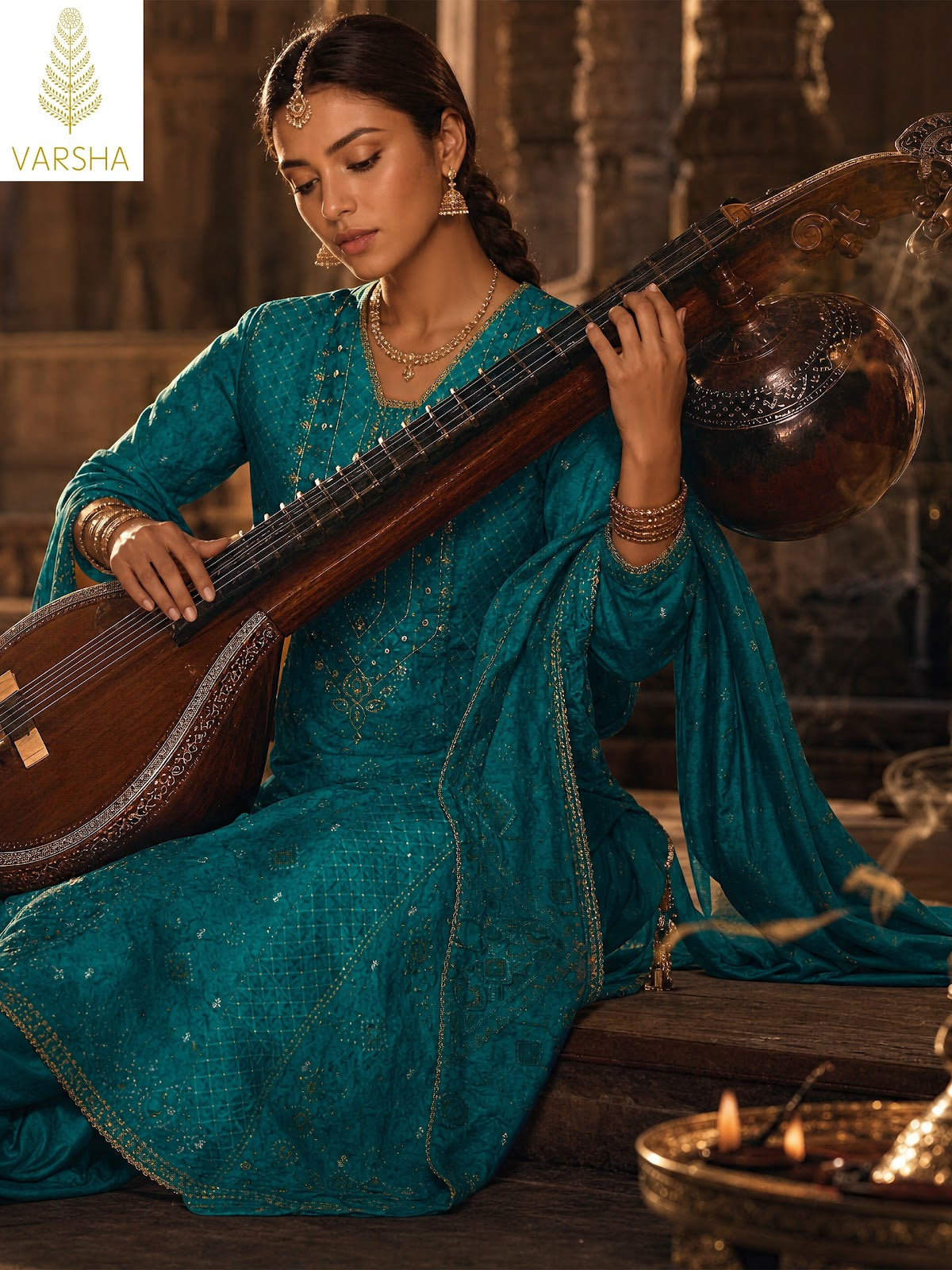 Sihaya Varshaa Russian Silk Pant Style Suits Wholesale