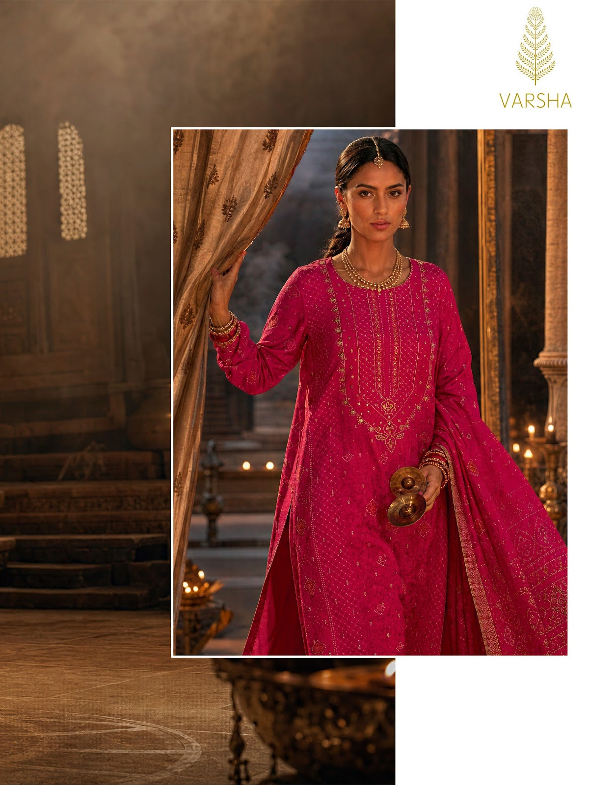 Sihaya Varshaa Russian Silk Pant Style Suits Wholesale
