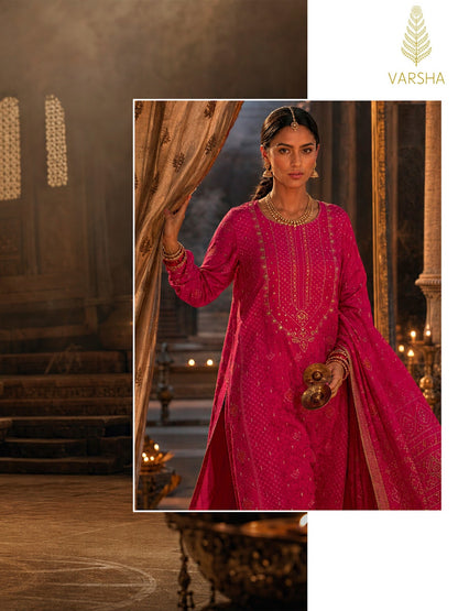 Sihaya Varshaa Russian Silk Pant Style Suits Wholesale