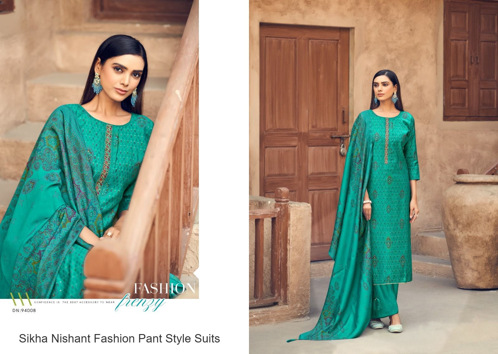 Sikha Nishant Fashion Modal Silk Pant Style Suits Manufacturer Ahmedabad