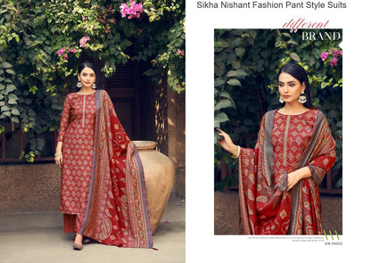 Sikha Nishant Fashion Modal Silk Pant Style Suits Manufacturer Ahmedabad
