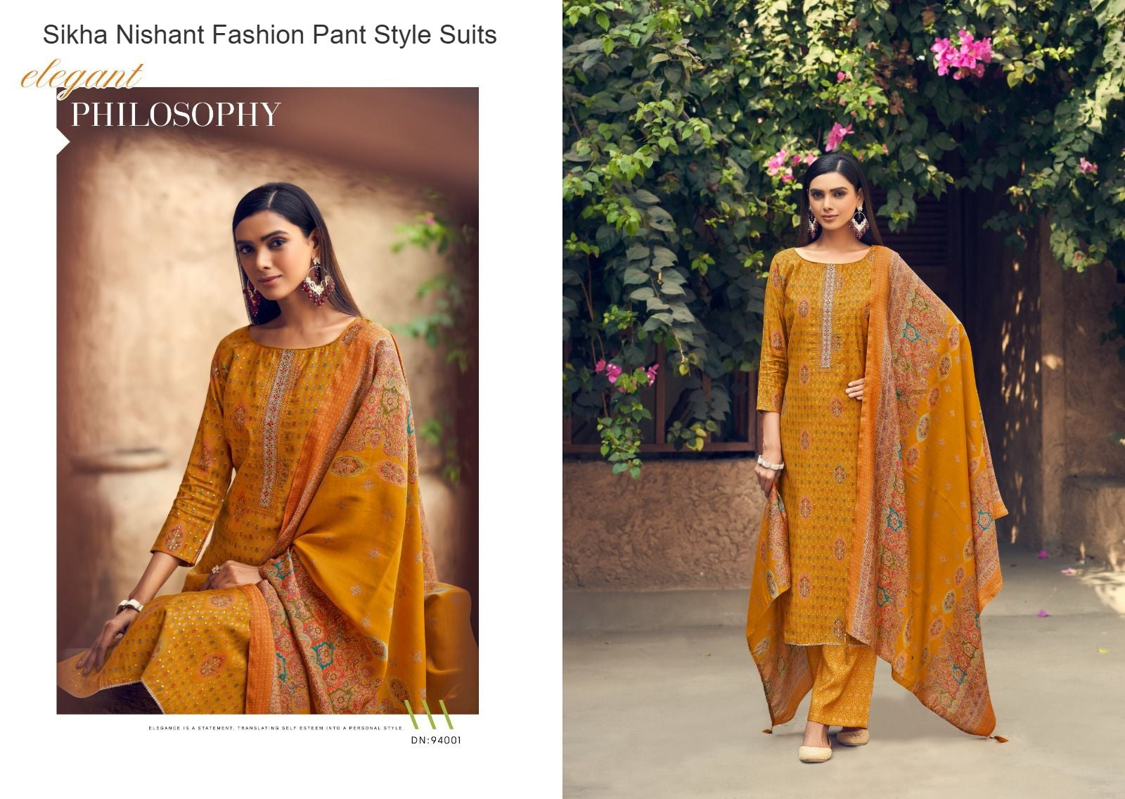 Sikha Nishant Fashion Modal Silk Pant Style Suits Manufacturer Ahmedabad