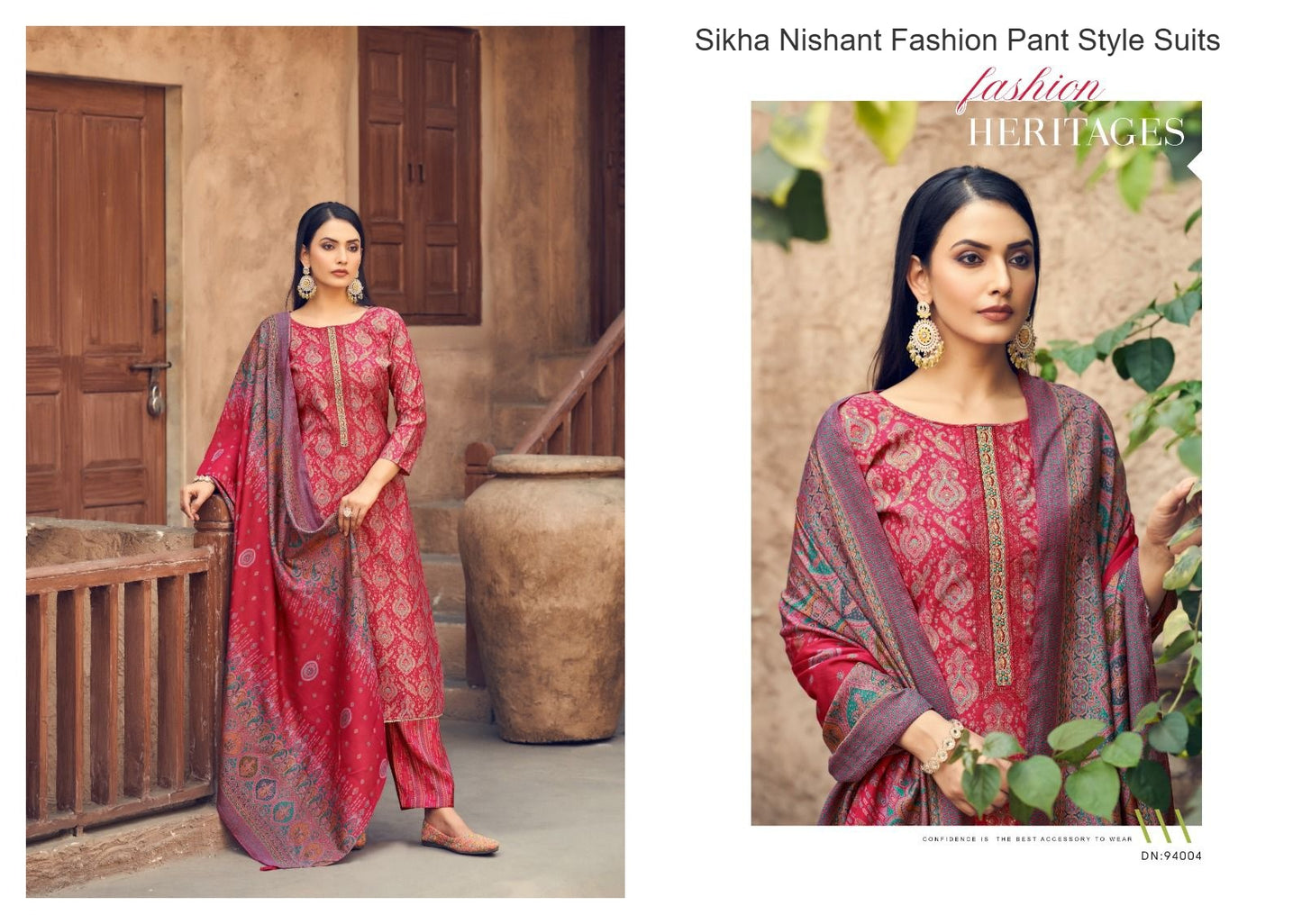 Sikha Nishant Fashion Modal Silk Pant Style Suits Manufacturer Ahmedabad
