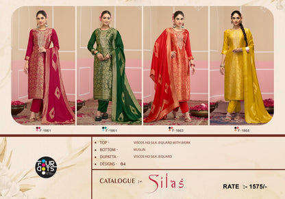 Silas Four Dots Viscose Pant Style Suits Wholesaler India