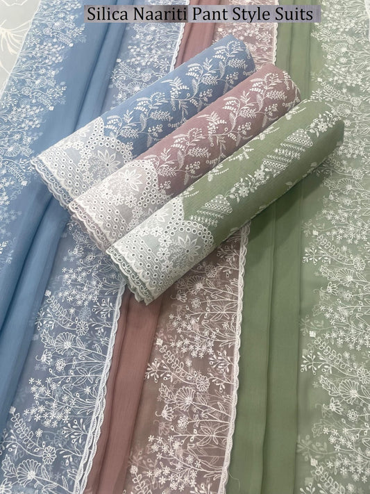 Silica Naariti Pant Style Suits Exporter Gujarat