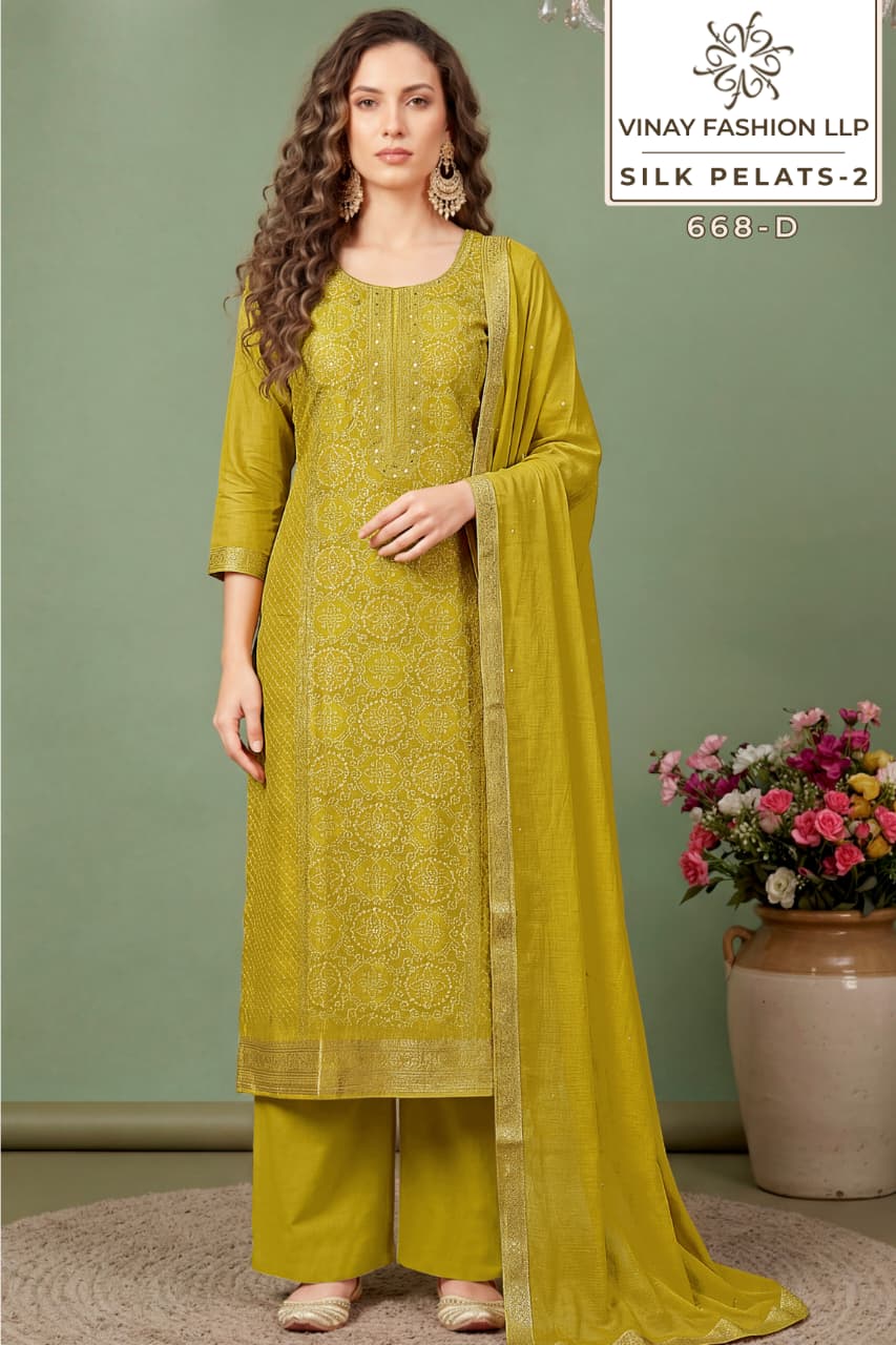 Silk Petals 2 Kuleesh Vinay Fashion Llp Pant Style Suits Wholesaler