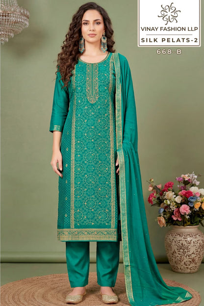 Silk Petals 2 Kuleesh Vinay Fashion Llp Pant Style Suits Wholesaler