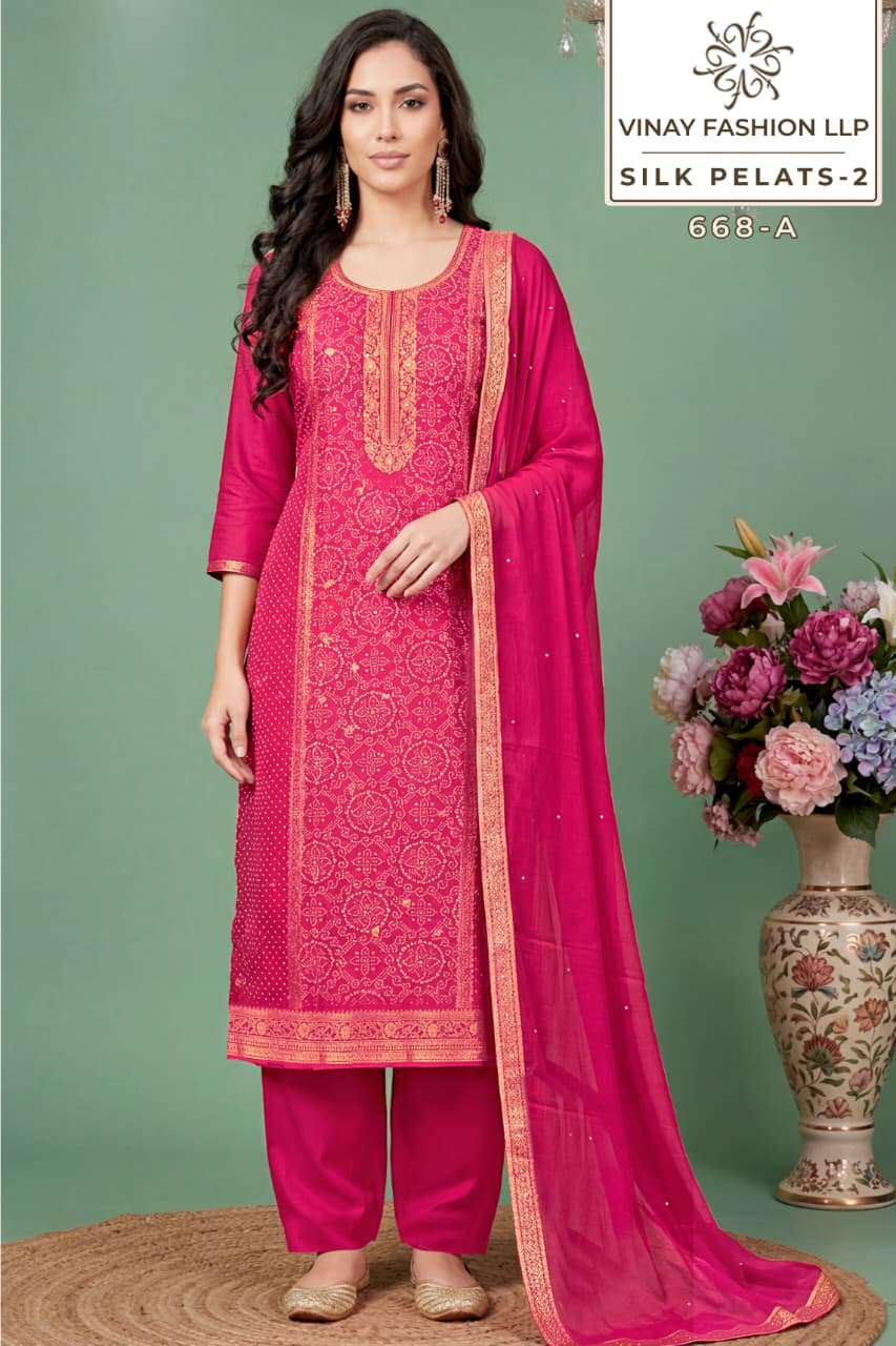 Silk Petals 2 Kuleesh Vinay Fashion Llp Pant Style Suits Wholesaler