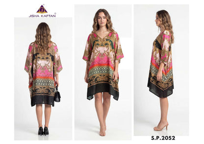 Silk Poncho Vol 7 Jelite Jisha Feather Silk Kaftans Wholesaler India