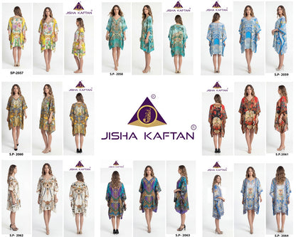 Silk Poncho Vol 8 Jisha Jelite Kaftans Wholesaler Ahmedabad