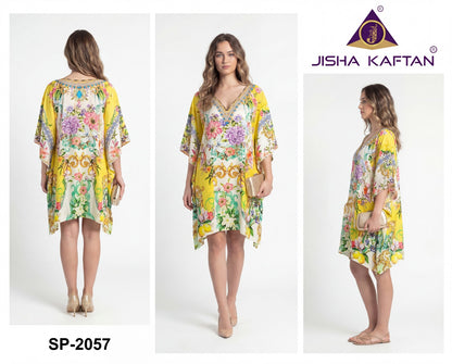 Silk Poncho Vol 8 Jisha Jelite Kaftans Wholesaler Ahmedabad
