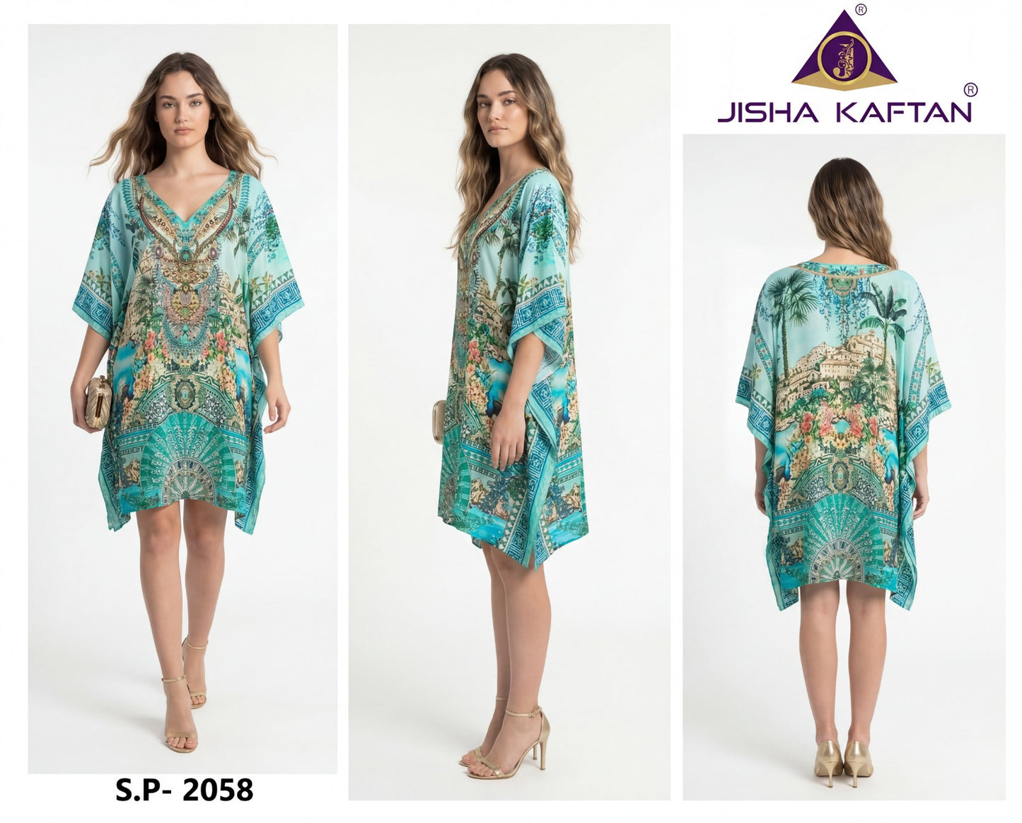 Silk Poncho Vol 8 Jisha Jelite Kaftans Wholesaler Ahmedabad