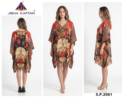 Silk Poncho Vol 8 Jisha Jelite Kaftans Wholesaler Ahmedabad