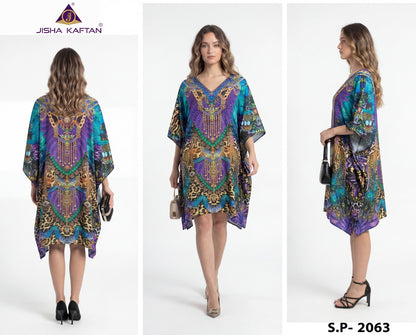 Silk Poncho Vol 8 Jisha Jelite Kaftans Wholesaler Ahmedabad