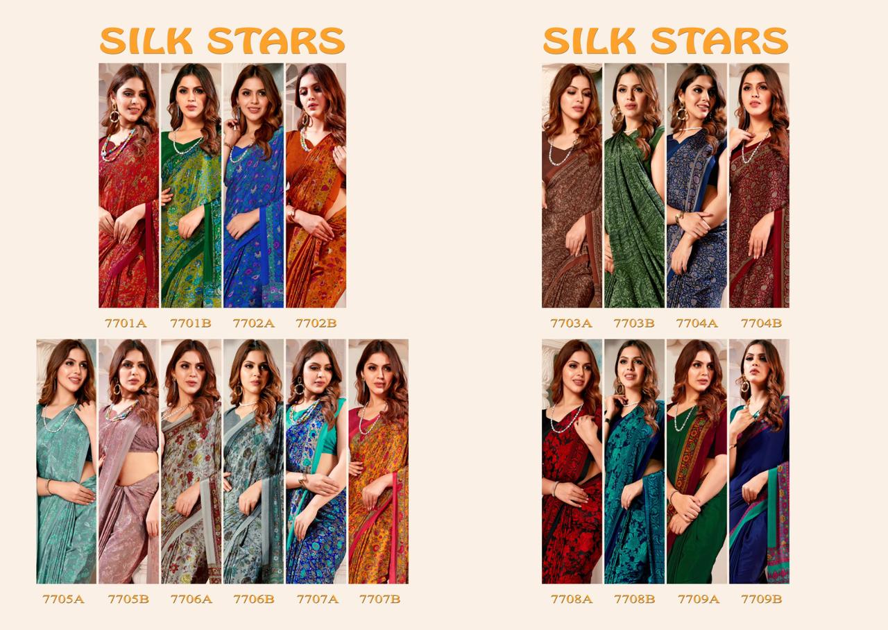 Silk Stars Sushma Sarees Wholesale Rate