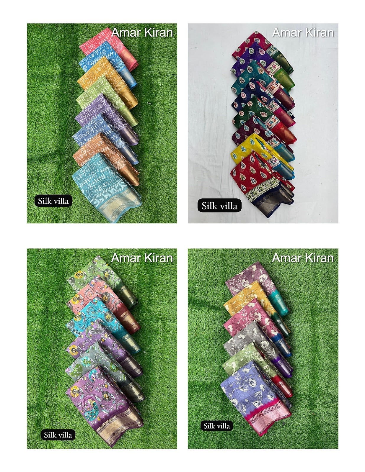 Silk Villa 02 Amar Kiran Cotton Sarees Supplier Ahmedabad