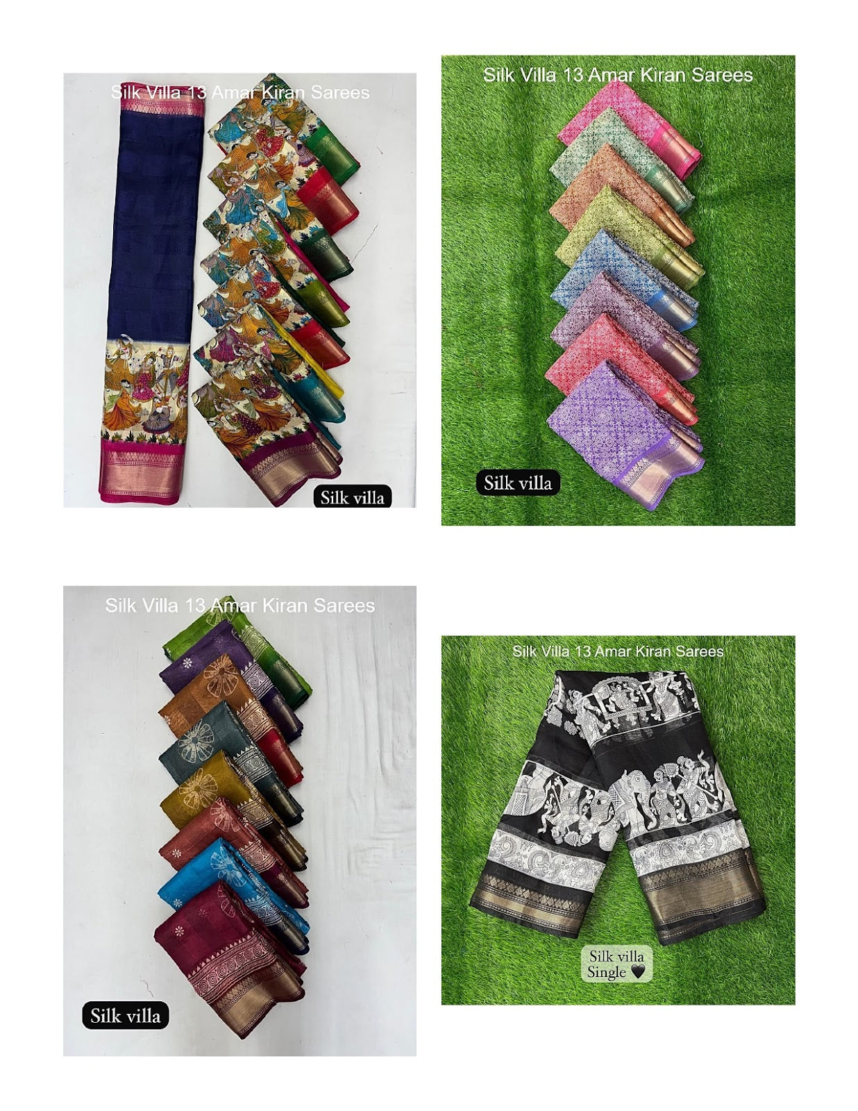 Silk Villa 13 Amar Kiran Cotton Sarees Supplier India