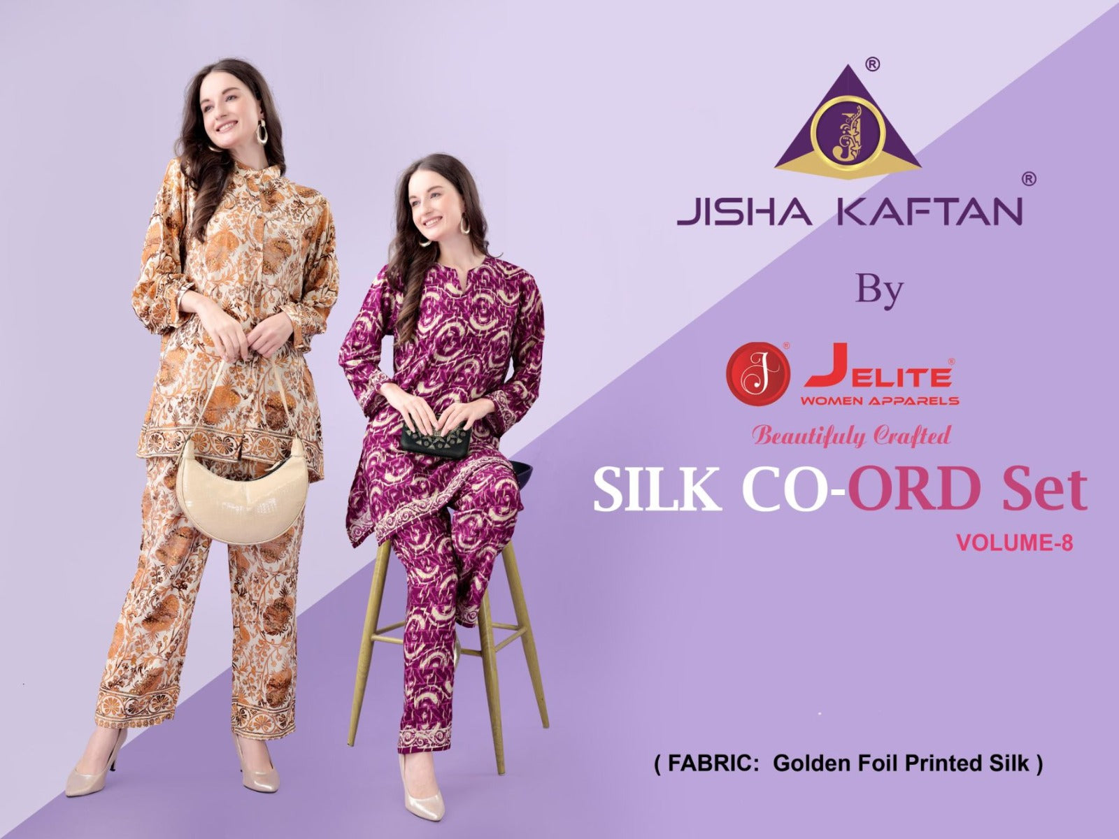 Silk Vol 8 Jisha Jelite Poly Co Ord Set Wholesaler Ahmedabad