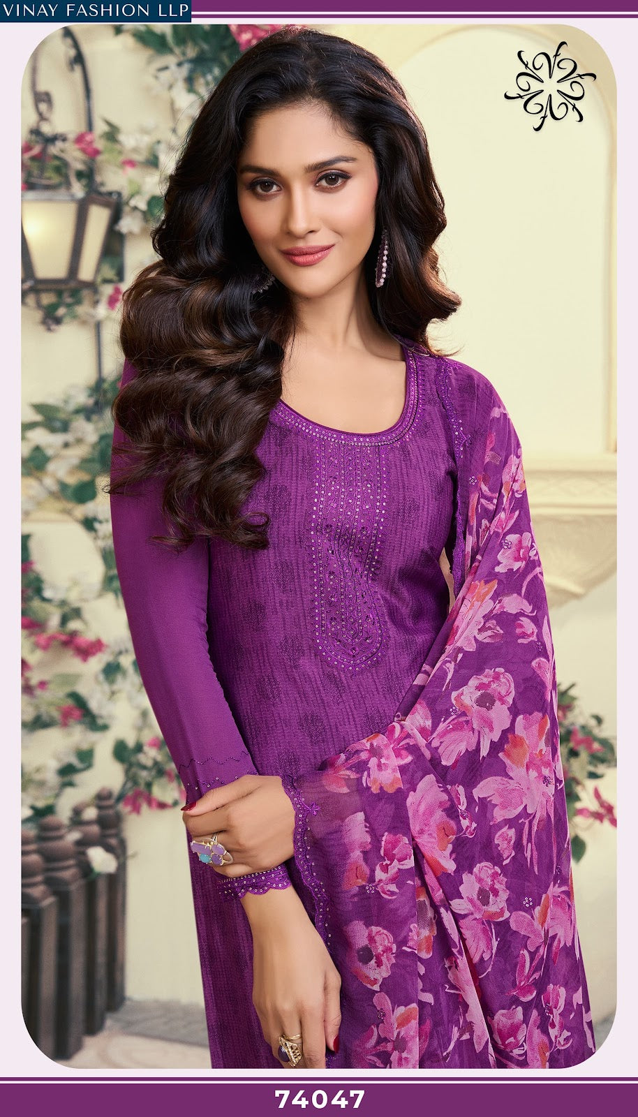 Silkina Royal Crepe 47 Vinay Fashion Llp Royal Crepe Pant Style Suits Wholesaler Ahmedabad