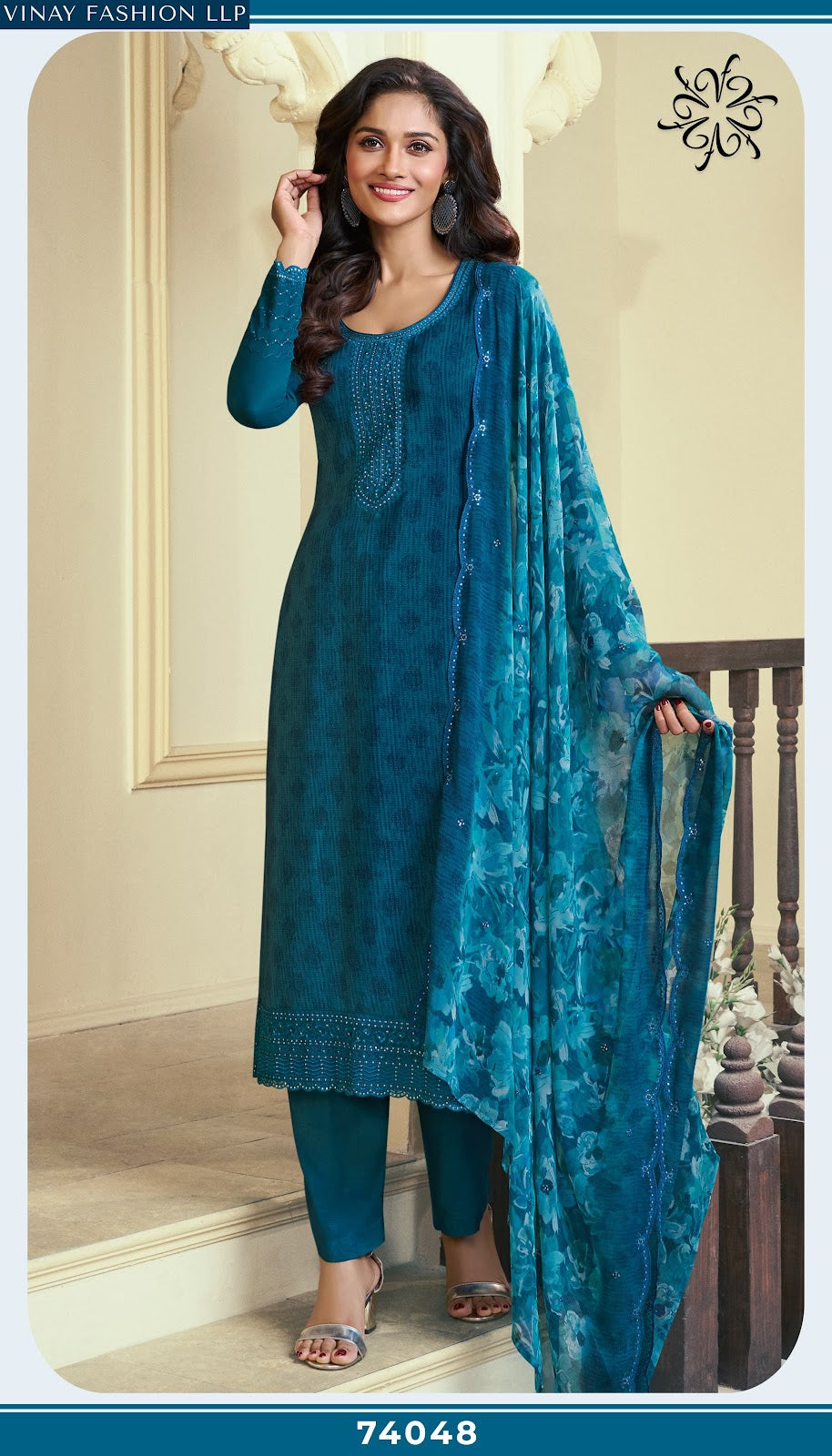 Silkina Royal Crepe 47 Vinay Fashion Llp Royal Crepe Pant Style Suits Wholesaler Ahmedabad