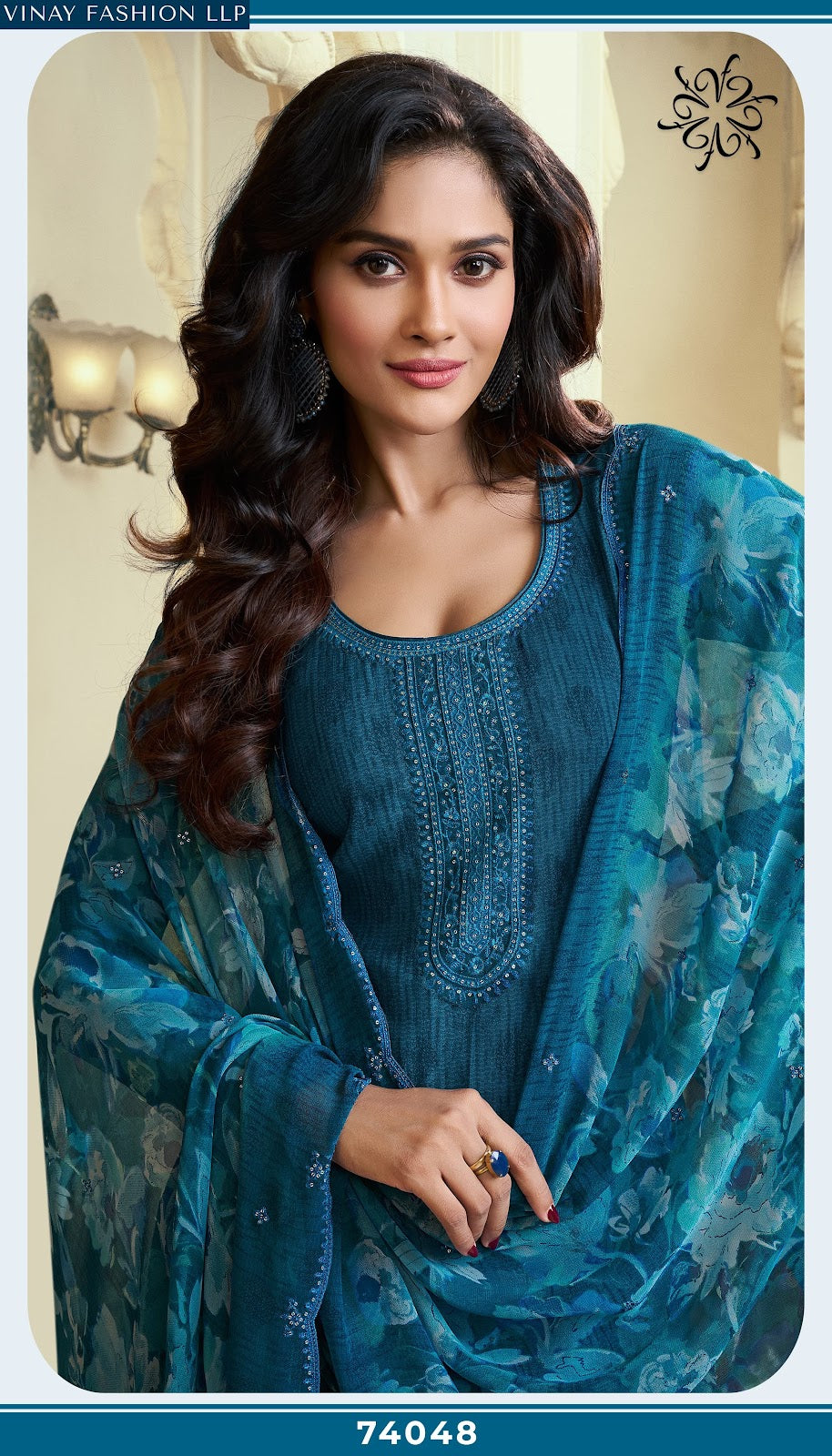 Silkina Royal Crepe 47 Vinay Fashion Llp Royal Crepe Pant Style Suits Wholesaler Ahmedabad