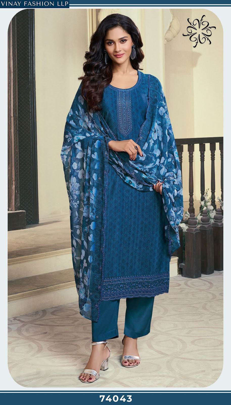 Silkina Royal Crepe 47 Vinay Fashion Llp Royal Crepe Pant Style Suits Wholesaler Ahmedabad