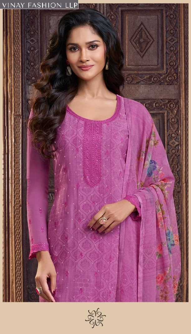 Silkina Royal Crepe 48 Vinay Fashion Llp Pant Style Suits Supplier Gujarat