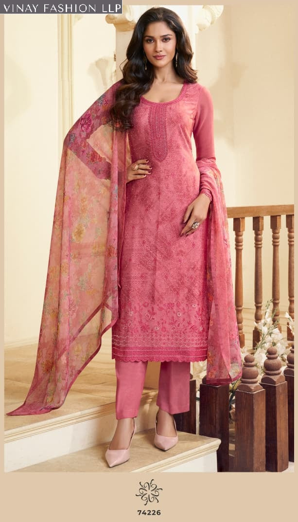Silkina Royal Crepe 48 Vinay Fashion Llp Pant Style Suits Supplier Gujarat