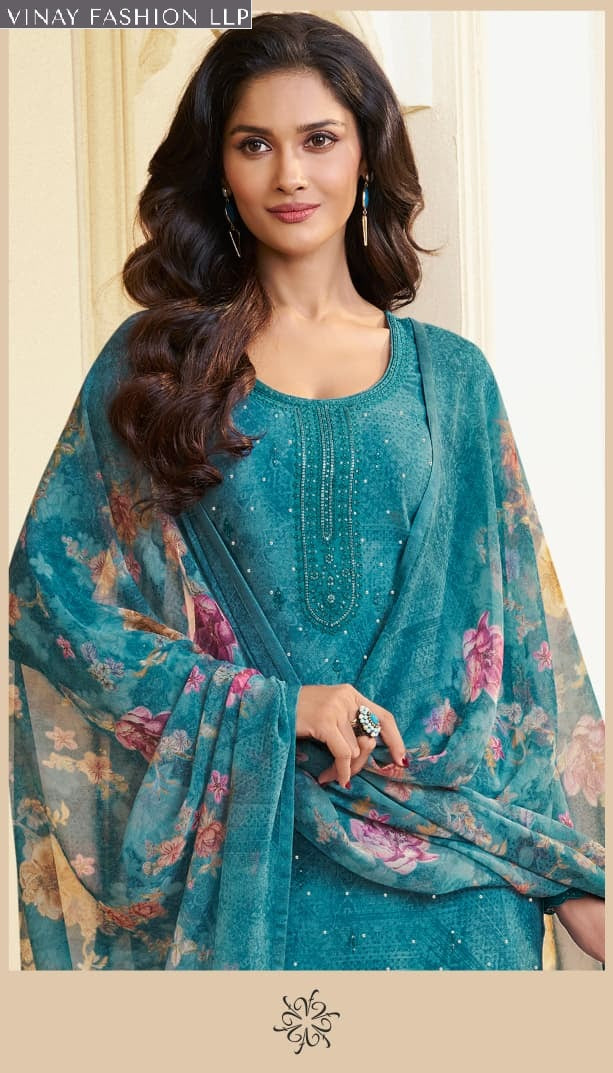 Silkina Royal Crepe 48 Vinay Fashion Llp Pant Style Suits Supplier Gujarat