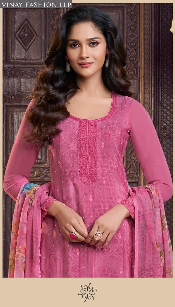 Silkina Royal Crepe 48 Vinay Fashion Llp Pant Style Suits Supplier Gujarat