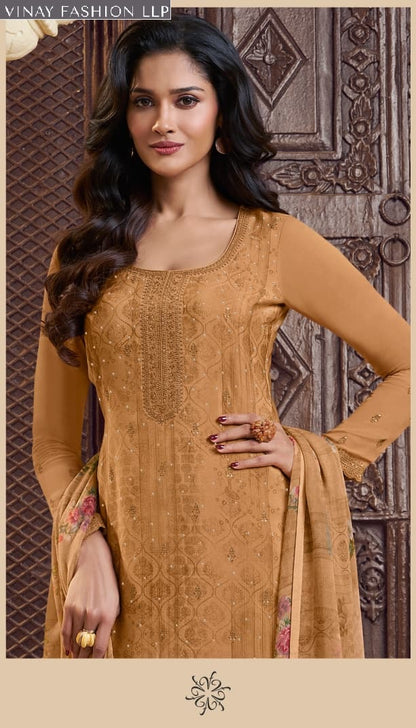 Silkina Royal Crepe 48 Vinay Fashion Llp Pant Style Suits Supplier Gujarat