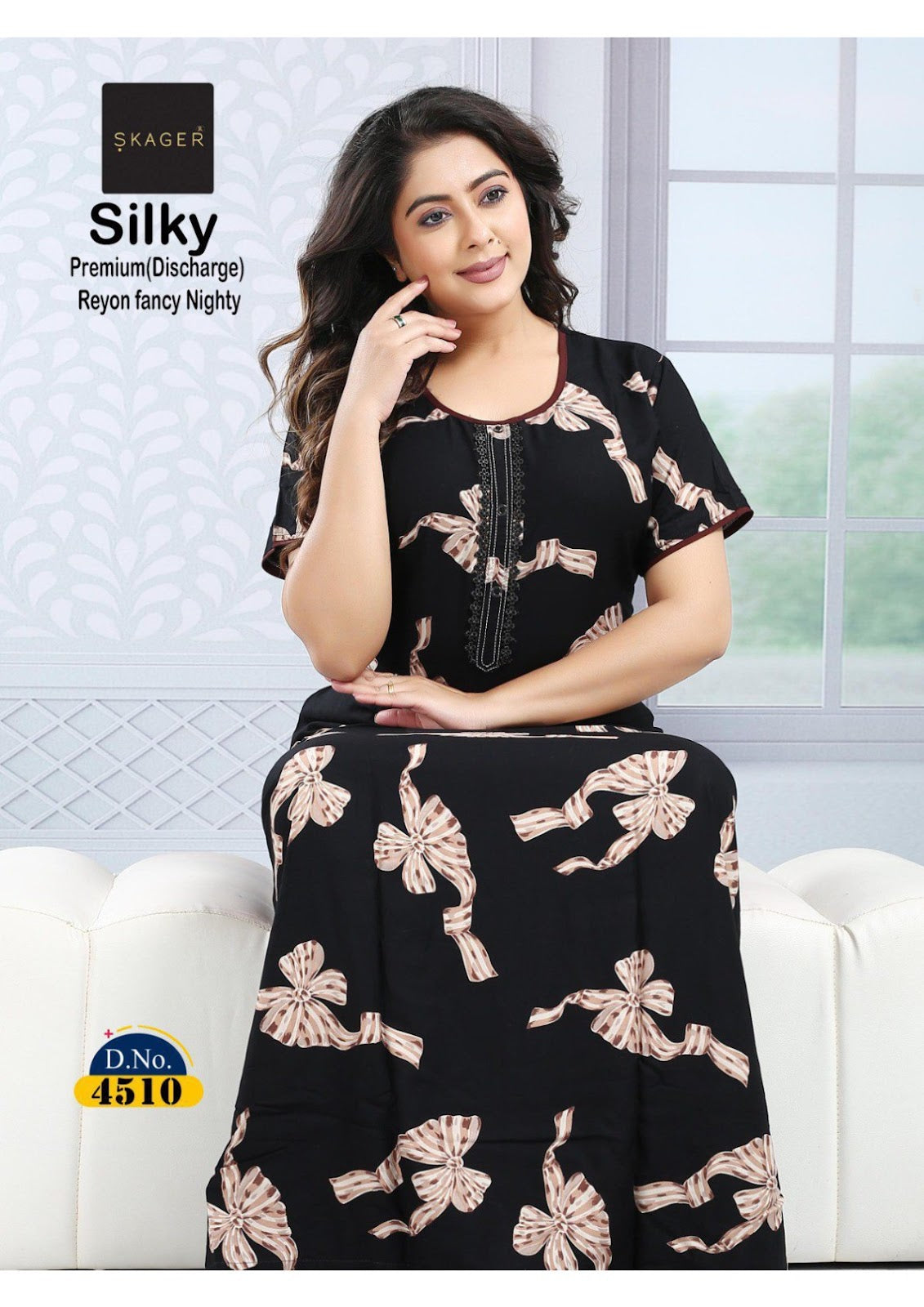 Silky 3 Skager Rayon 22Kg Night Gowns Exporter India