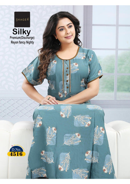 Silky 3 Skager Rayon 22Kg Night Gowns Exporter India